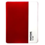 プレアデスシステムデザイン Case Scenario PANTONE UNIVERSE Nubuk Standing Book Case for iPad Red PA-IPBK-N-RED