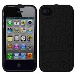 プレアデスシステムデザイン Freshfiber Double Cap Pebble for iPhone 4S/4 Graphite Black FF-74181501