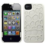 プレアデスシステムデザイン Freshfiber Double Cap Pebble for iPhone 4S/4 Stone White FF-74181502