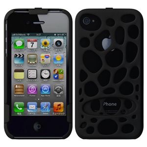 プレアデスシステムデザイン Freshfiber Double Cap Macedonia for iPhone 4S/4 Graphite Black FF-74191501