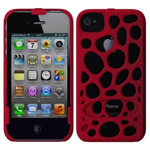 プレアデスシステムデザイン Freshfiber Double Cap Macedonia for iPhone 4S/4 Red FF-74191506