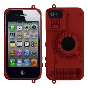 プレアデスシステムデザイン Freshfiber Camera for iPhone 4S/4 Red FF-74231506