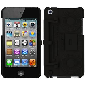 プレアデスシステムデザイン Freshfiber Boombox for iPod Touch 4G Graphite Black FF-83211501