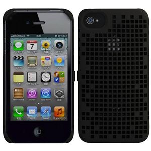 プレアデスシステムデザイン Freshfiber Double Mesh for iPhone 4S/4 Graphite Black FF-74041501