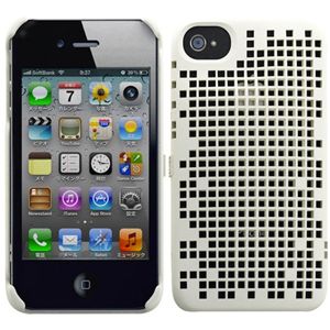 プレアデスシステムデザイン Freshfiber Double Mesh for iPhone 4S/4 Stone White FF-74041502