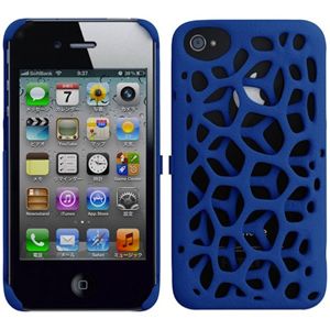 プレアデスシステムデザイン Freshfiber Macedonia for iPhone 4S/4 Blue FF-74081505