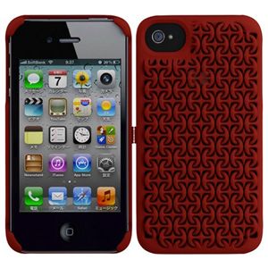 プレアデスシステムデザイン Freshfiber Maille for iPhone 4S/4 Red FF-74241506