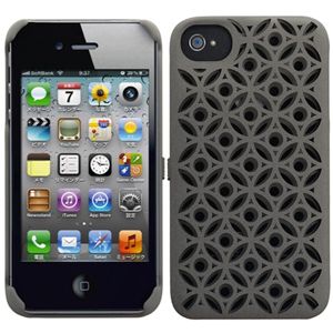 プレアデスシステムデザイン Freshfiber Secret Eyes for iPhone 4S/4 Grey FF-74251504