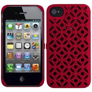 プレアデスシステムデザイン Freshfiber Secret Eyes for iPhone 4S/4 Red FF-74251506