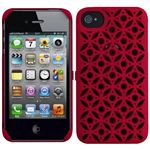 プレアデスシステムデザイン Freshfiber Secret Eyes for iPhone 4S/4 Red FF-74251506