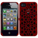 プレアデスシステムデザイン Freshfiber Hidden Stars for iPhone 4S/4 Red FF-74261506