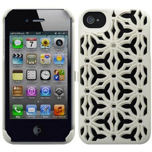 プレアデスシステムデザイン Freshfiber Double Fence for iPhone 4S/4 Stone White FF-74271502