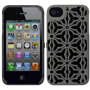 プレアデスシステムデザイン Freshfiber Double Fence for iPhone 4S/4 Grey FF-74271504