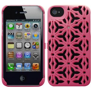 プレアデスシステムデザイン Freshfiber Double Fence for iPhone 4S/4 Pink FF-74271507