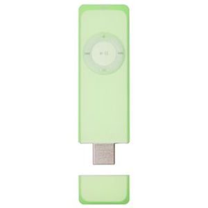 パワーサポート iPod shuffle シリコーンジャケットsetクリアグリーン FJ-16