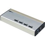 ラトックシステム PS/2キーボード USBマウス DVI/AUDIO対応 KVMスイッチ(4台用) REX-430XDA