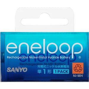 三洋電機 <eneloop>単1形充電式ニッケル水素電池 1個入りパック HR-1UTG-1BP