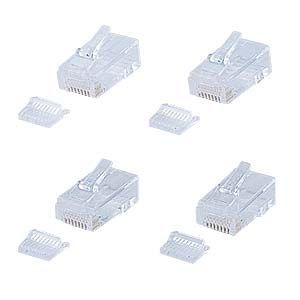 サンワサプライ RJ‐45コネクタ（撚線用・超フラットケーブル用）10個入 ADT-RJ45-10F