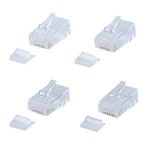 サンワサプライ RJ‐45コネクタ（撚線用・超フラットケーブル用）10個入 ADT-RJ45-10F