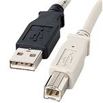 サンワサプライ USB2.0ケーブル(3m・ライトグレー) KU20-3