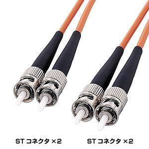 サンワサプライ 光ファイバケーブル(ST-ST/3m) HKB-TT5W-3