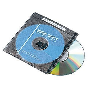 サンワサプライ CD/DVD用不織布ケース(120枚セット・ブラック) FCD-FR120BK