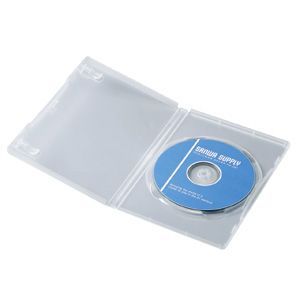 サンワサプライ DVDトールケース(1枚収納) クリア DVD-N1-10C