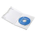 サンワサプライ DVDトールケース(1枚収納) ホワイト DVD-N1-10WH