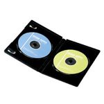 サンワサプライ DVDトールケース(2枚収納) ブラック DVD-N2-10BK