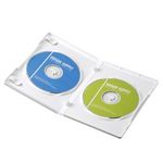 サンワサプライ DVDトールケース(2枚収納) ホワイト DVD-N2-10WH