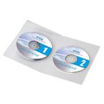 サンワサプライ スリムDVDトールケース(2枚収納) クリア DVD-U2-03C