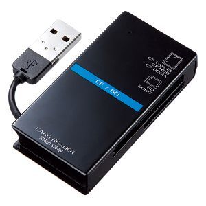 サンワサプライ USB2.0 カードリーダー ブラック ADR-CML1BK