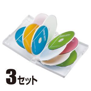 サンワサプライ DVDトールケース(10枚収納) ホワイト DVD-W10-03WH