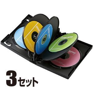 サンワサプライ DVDトールケース(8枚収納) ブラック DVD-W8-03BK