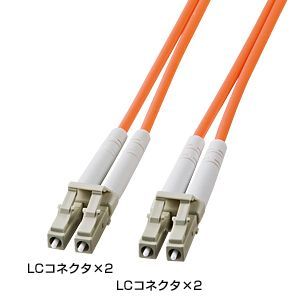 サンワサプライ 光ファイバケーブル 15m HKB-LCLC5-15L