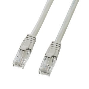 サンワサプライ カテゴリ6UTP単線ケーブル ライトグレー 4m KB-T6L-04