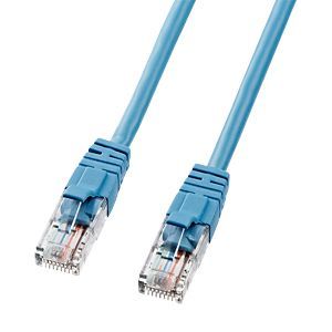 サンワサプライ エンハンスドカテゴリ5LANケーブル ブルー 10m LKB5Y-10BL