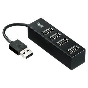 サンワサプライ 4ポートUSB2.0ハブ(ブラック) USB-HUB251BK