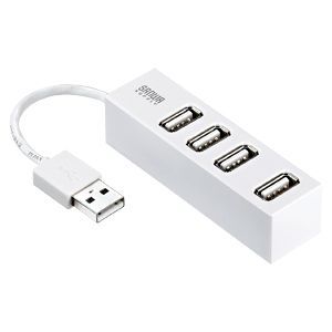 サンワサプライ 4ポートUSB2.0ハブ(ホワイト) USB-HUB251W