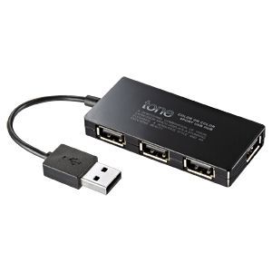 サンワサプライ 4ポートUSB2.0ハブ(ブラック) USB-HUB257BK2