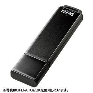 サンワサプライ USB2.0 メモリ 1GB ブラック UFD-A1G2BKK