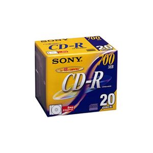 ソニー データ用追記型 CD-R 700MB(48倍速対応)20枚パック 20CDQ80DN