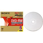 ソニー 録画用書換型 DVD-RW 120分(2倍速対応/ホワイトプリンタブル)5枚パック 5DMW12HPS