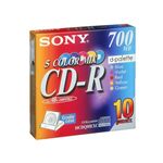 ソニー データ用追記型 CD-R 700MB(48倍速対応/クレードルケース/カラーMIX)10枚パック 10CDQ80EXC