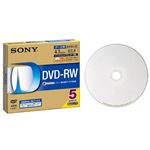 ソニー データ用書換型 DVD-RW 4.7GB(6倍速対応/ホワイトプリンタブル)5枚パック 5DMW47HPS6