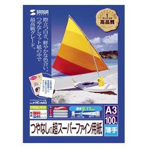 サンワサプライ インクジェットプリンタ用紙(A3) JP-HC100A3