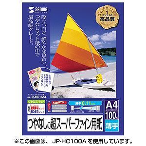 サンワサプライ インクジェットプリンタ用紙(B4) JP-HC100B4