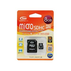 Team MicroSDHCカード 8GB Class6(アダプター付) TG008G0MC26A