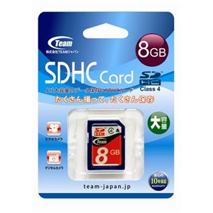 Team SDHCカード 8GB Class4 TG008G0SD24X