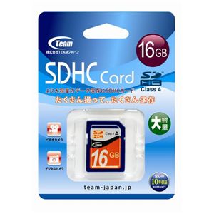 Team SDHCカード 16GB Class4 TG016G0SD24X